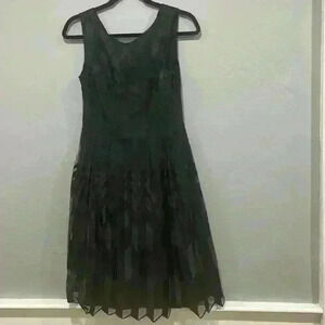 Cynthia Steffens Black Sleeveless Dress Size 4